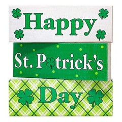 JennyGems St Patrick’s Day Decorations, Irish Decor, Mini Wood Block Signs