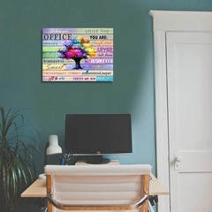 Motivational Wall Art Canvas 12×16 – Beautiful Tree Quotes for Office Decor