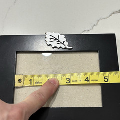 Picture Frame Black for Tabletop 3.5 x 5 inch Vertical or Horizontal Leaf Accent