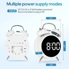 Extra Loud Alarm Clock for Heavy Sleepers Adults, Teens,Kids,Cute Retro Metal,Ol