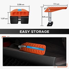 5 Angles Universal Car Door Step Door Latch Hook, Foldable Stand Medium Orange
