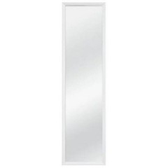 Full Length Rectangular White Mirror 49 Inch Slim Frame Home Decor Wall Hanging