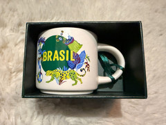 Starbucks Brasil Ceramic Ornament Mug 2 Oz – Discovery Series / New in Box