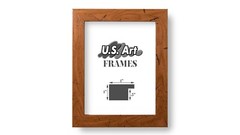 US Art Frames 1″ Flat Distressed Oak MDF Wall Decor Picture Poster Frame, CS2