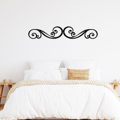 Metal Scroll Wall Art Decor Rustic Iron Wall Scroll Decorations Pair Scroll for