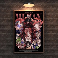 Demon Slayer Poster – Muzan Kibutsuji & Upper Moons Anime Wall Art Print