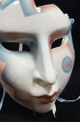 Vtg 1988 Clay Art USA Ceramic 7.75 in. Decorative Mask Wall Art