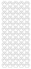 Paw Stickers Sticker White 3/4″ DC15-010