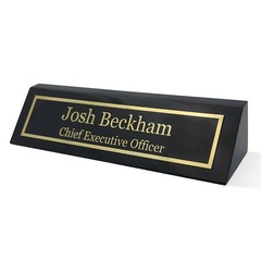 Elegant Wood Name Plate for Desk | The Perfect Desk Name Plate Personalized Gift