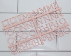 UNUSED Home by DCWV Letterboard 1″ Light PINK LETTERS & CHARACTERS 188 Pcs.