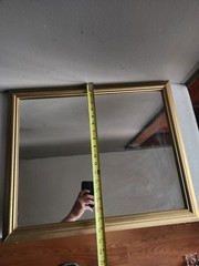 Vintage Gold Acrylic Framed Wall Mirror Accent Mirror • 22½»×18½»