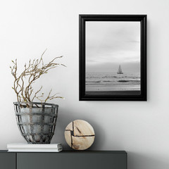 US Art Frames 0.75″ Traditional Black Solid Poplar Wood Picture & Poster Frames