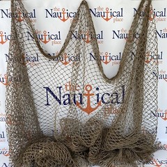 Authentic Fishing Net, Old Vintage Netting, Decorative Used Fish Net, Nautical
