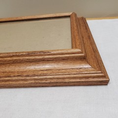 Wide Profile Picture Frame 8×10 Pair Stepped Oak Traditional Classic Wall Decor