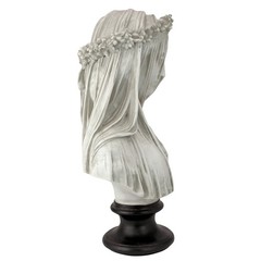 Design Toscano Veiled Maiden Indoor Bust Statue, 9 Inch Wide, 14 Inch Tall, …