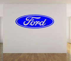 Ford Logo WALL ART VINYL DECAL STICKER 61″x22″ CHOICE OF COLOR