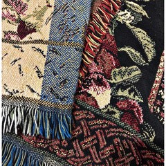 Old Salem Tapestry Throw Blanket Bob Timberlake Apple Orchard 67 X 48 Cotton