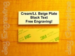 Custom Engraved 1×3 Plate Plaque Nameplate w/ Adhesive Back / Any Color!