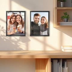 Stunning Rectangular 9×12 Photo Frame in Black – Easy to Display Anywhere