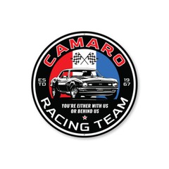 Camaro Racing Team Either With Us Or Behind Us Metal Sign Chevy Chevrolet Car