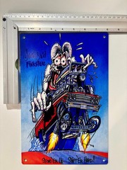 Rat Fink Junk Yard Finkster Metal Sign made on 20 gauge steel 16×12 or 12 x 8