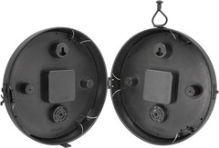 AcuRite 9-Inch Indoor/Outdoor Double-Sided Hanging Clock with 360-Degree Spin Fu