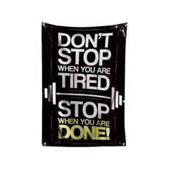 Gym Wall Art 3x5ft decor motivational home fitness banner large quote poster