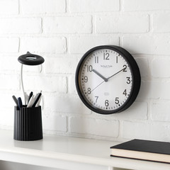 NEW 8.78″ Basic Indoor Analog Round Modern Wall Clock, Black (FAST SHIPPING)