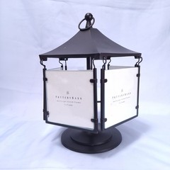 Pottery Barn Merry-Go-Round Rotating Photo Frame 3x3in Black Metal 5-Slot Gift
