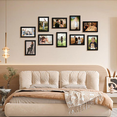 4″x6″ Black Picture Frames Set MDF Wall or Tabletop Display Frames Set of 2