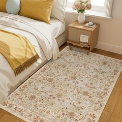 DUKINO 4×6 Rugs for Living Room, Lightweight Non Slip Washable Rug with Low P…