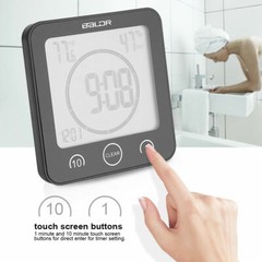 Baldr Shower Clock Timer Bathroom Water Resistant Countdown Suction Cup Hanging