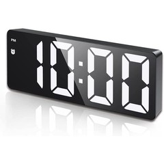Digital Alarm Clock, Version] LED Clock for Bedroom, Electronic Desktop Clock