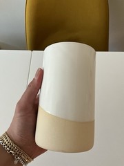 Pair Of Ceramic Pieces: 1 Handmade Bowl & 1 Vase (Appears handmade Also)