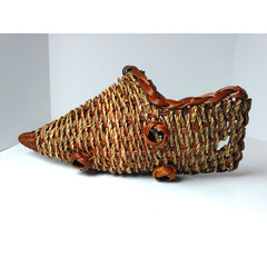 Small Cornucopia Basket – Free Standing or Hanging – Adorable! – Fast Shipping!