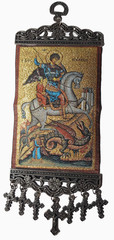 Saint George Icon Tapestry Banner 9 in