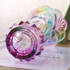 9 Inch Crystal Glass Colorful Vase for Centerpieces,Smoking, Flower Arrangements