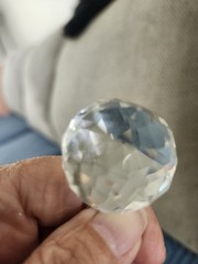 30mm Chandelier Faceted Glass Sphere Prism (7) Lot