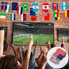 Countries String Flag International Bunting Banners World Flag Banner Decoration