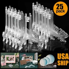 25PC Easel Display Stand Plate Foldable Bracket Picture Photo Frame Card Holder