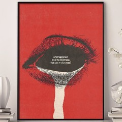 Minimalist Eye Poster Look Word Art Print Dorm Room Office Living Decor Gift