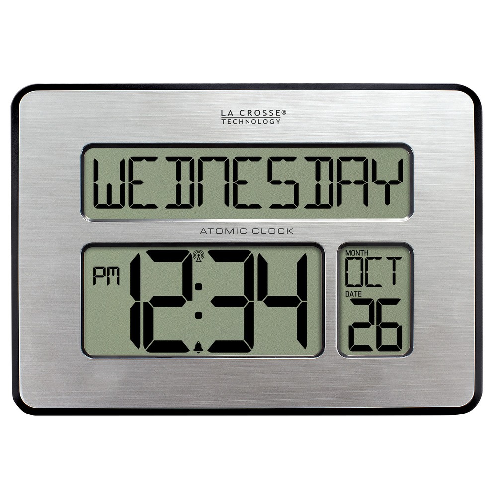 513-1419 La Crosse Technology 2″ Numbers Atomic Digital Wall Clock – Open Box