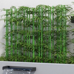 5ft Artificial Bamboo Tree 10 Pack, Fake Bamboo Plant Trees Indoor Outdoor