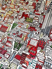 Poster New York City – Manhattan!! 1978 Tony Graham 70x100cm – 28×40 inches