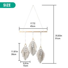 Macrame Boho Tapestry Woven Wall Hanging Chic Bohemian Home Room Art Decor Gift