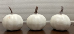Artificial Pumpkins Assorted Sizes Rustic Harvest White Fall Decor Halloween