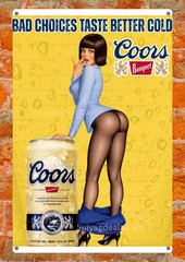B- ICE Beer Smooth Move Metal Sign Wall Decor Bar, Garage, Man Cave Read Des