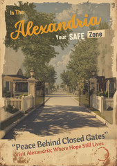 The Walking Dead Alexandria Wall Collage Poster Print