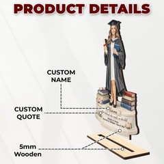 Personalized Graduation Wooden Sign Gift,Portrait Photo Graduation Gift