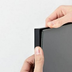 8.5×11 Front Loading Document Picture Frame, Black, Set of 3